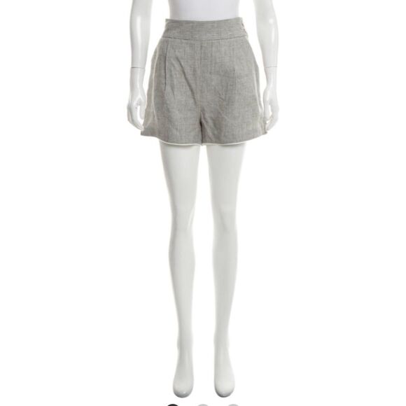 NWT BAND OF OUTSIDERS Linen Mini Shorts - Picture 2 of 4